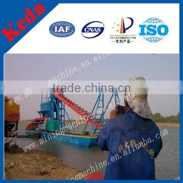 Sand Bucket Wheel Dredger In Stock photo-2