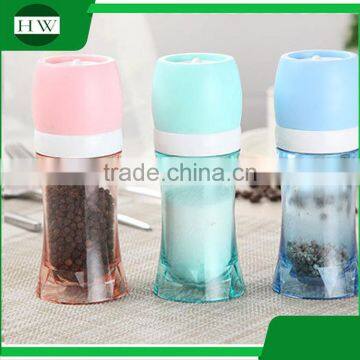 Multipurpose Plastic Manual Spice Bottle Jar Pepper Grinder Grater Mill photo-2