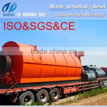 100% Environmental friendly and safety waste tire pyrolysis oil system