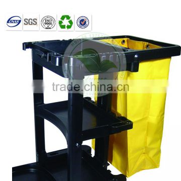 Economic PVC Tarpaulin Hospital Cleaning Janitor Cart Wast Bag