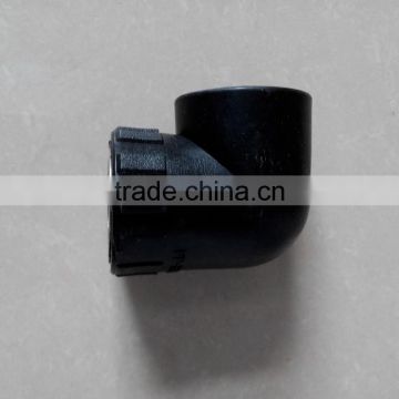 easy installation poly black hdpe female threaded elbow 20mm to 110mm