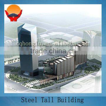 Steel tall hotel building