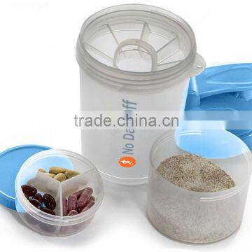 600ml Protein Shaker Bottle For Mixing Protein Powders, Pre & Post Workout Supplements photo-2