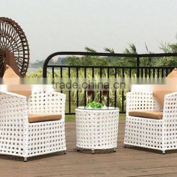 White Outdoor Rattan Chair, Garden White Chair photo-4