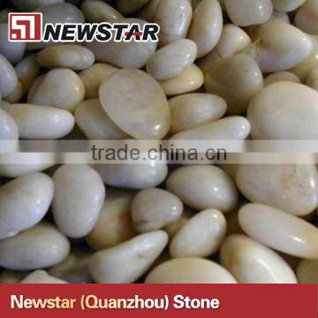 Polished pebbles,,landscaping white pebbles