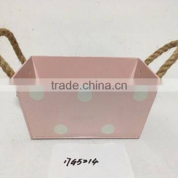 Wholesale Tall Large Indoor Garden Wall Decorative Metal Wrought Iron Square Pot Planter photo-5