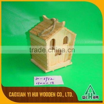 Cheap Nature Unfinishes Wooden Bird House photo-5