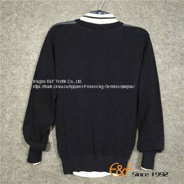 Men's Crew Neck Patch Pocket Sweater photo-2
