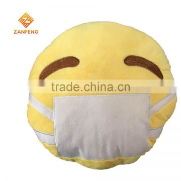 2016 Newest emoji pillow plush face pillows made in China