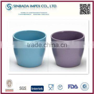 glazed ceramic different types flower pots for garden