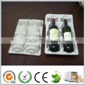 ECO Molded Pulp Wine Pack/Wine Tray/Wine Shipper/2 Bottle Wine Packaging