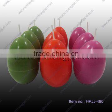 Easter colorful egg shaped candle