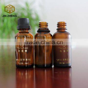 10-100ml Empty Amber Essential Oil Glass Bottle With Plastic Lids photo-2