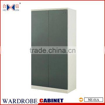 Steel Locker 2 Doors Steel Wardrobe Metal Wardrobe Dormitory Wardrobe Metal Cupboard photo-2