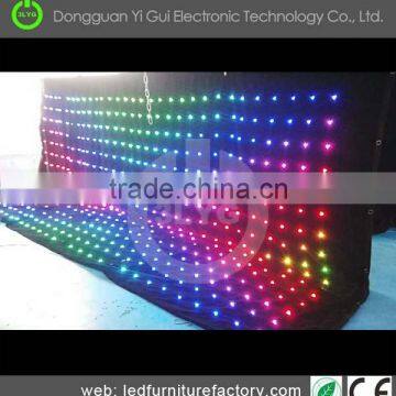 high quality indoor stage backdrops video LED curtain