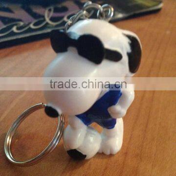 Custom 3d pvc keychain snoopy,Custom soft 3d pvc keychain snoopy shape,Custom 3d pvc keychain promotion