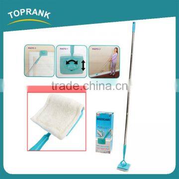 Toprank Fast Easy Way To Clean Baseboard And Moldings Simply Walk Glide Baseboard Cleaning Mop Extendable Microfiber Dust