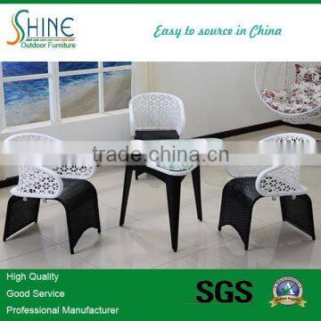 Rattan Furniture Wholesale Dining Set, Coffee Shop tables and chairs