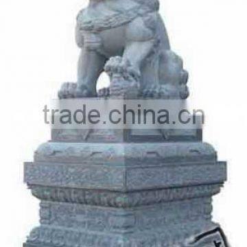 Stone marble lion