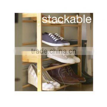 Extending & Stackable Wooden Shoe Rack For Sale photo-3