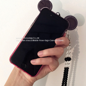 Защитная мягкая обложка для мобильного телефона из силикона с бриллиантами photo-4