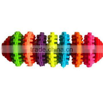 Pet Dog Toys Toothed Wheel Ball Throw TPR photo-2