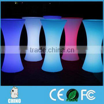 China PE High Level Remote control LED coffee and cocktail table