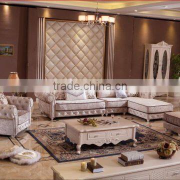 M501Amercian Style Sofa Fabric Velour Fabric Living Room Sofas/sectional Fabric Sofa photo-2