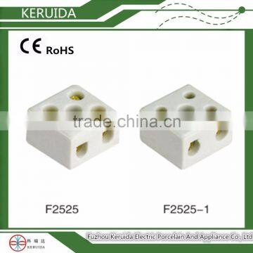 2 pin wire low voltage ceramic porcelain power female connector