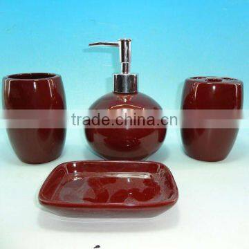 PURPLE PORCELAIN BATHROOM SETS