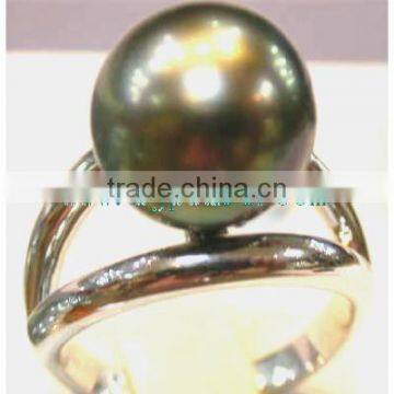 Large Tahitian Pearl Ring photo-5