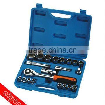 22pcs socket set, ratchet wrench set 1/2" CRV