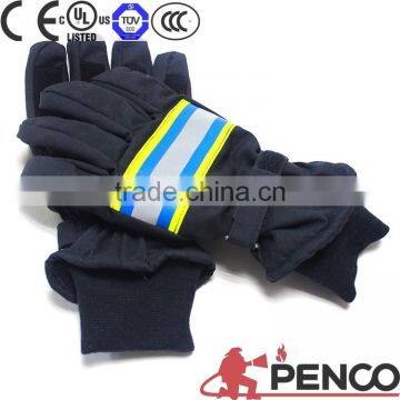 Aramid Fire Retardant Hand Protection Urban Traffic Riding Reflective Traffic Fireman Gloves photo-3