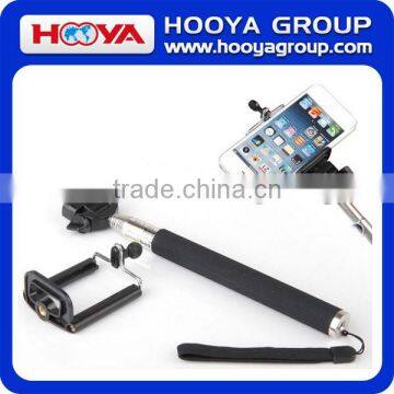 2015 Hot Selling Monopod Selfie Stick Extendable Self Portrait Selfie Handheld Stick Monopod With Smartphone Adajustable Holder