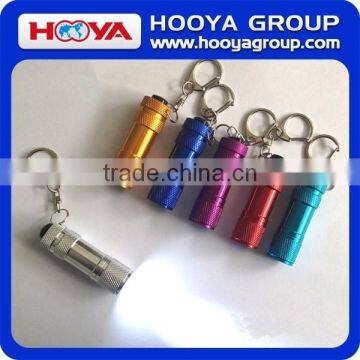 3 LED Mini Colorful Aluminium Alloy Flashlight, LED Torch