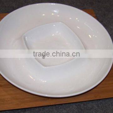 OEM bamboo rectangle tray for breakfast