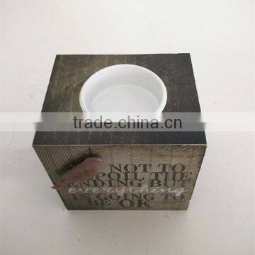 HOT SALE Cheap Decorative Tea Light Wood Candle Holder photo-3