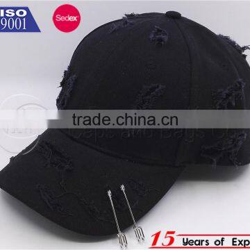 2017 Wholesale Fashion washed worn-out baseball caps and hats