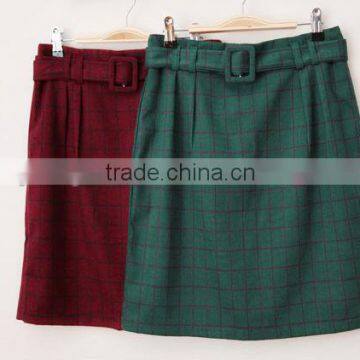 scoland plaid pencil short skirt/philabeg alibaba