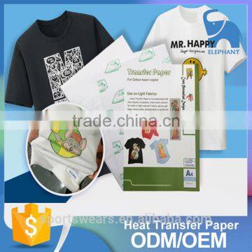 Bulk wholesale Soft Stretch inkjet heat transfer paper for t shirt