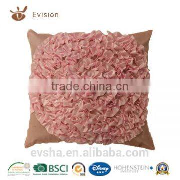 pillow pretty flower design cushion on surface with ribbon for sofa and bedding room