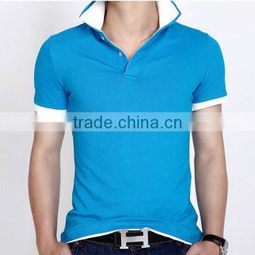 2016 Fashionable 200 Gsm Pique Colorful Polo Shirt Design With Combination photo-4