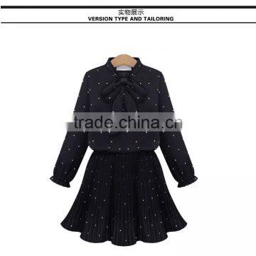 GZY 2015 Collar Butterfly Long Sleeve Working Ladies Pictures Formal Wear photo-2