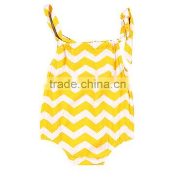 Wholesale Boutique Kids Clothing Baby Clothes 2017 Hot Sale Cheap Bodysuit Clothing Yellow Stripe Cotton Baby Romper photo-5