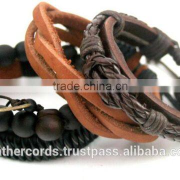 Most Selling Attractive Sude Leater Bracelets for All With Ties Designs Bead Bracelet and Smart Bracelet photo-5