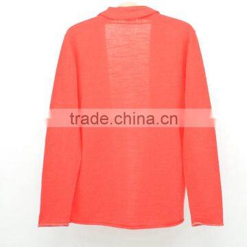 Plain Kids no Button Knit Cardigan Girls Sweater Design photo-2