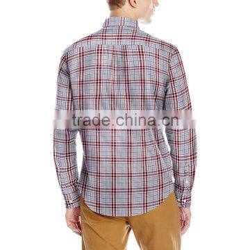 Wholesale Custom Long Sleeve Contrast Color Oxford Causal Dress Shirt photo-4