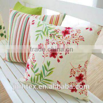 Beautiful 100%polyester printed new design cushion cover in Shandong