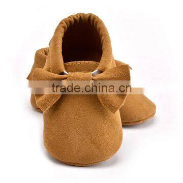 S60227B Baby New Grinding Baby Shoes Prewalker Bowknot Baby Shoes photo-2