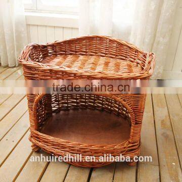 R1902H Outdoor Indoor Durable Willow Woven Pet Dog House Wicker Cat House photo-4